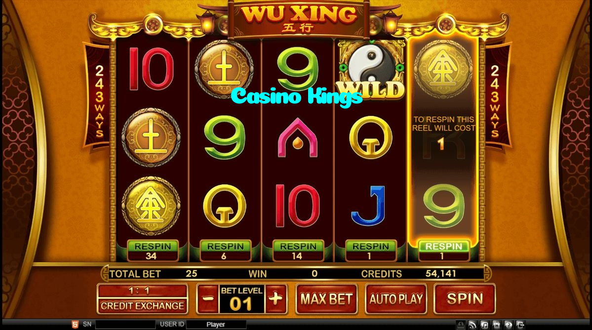 available types of Casino Kings bet including pre-match live express and system bets