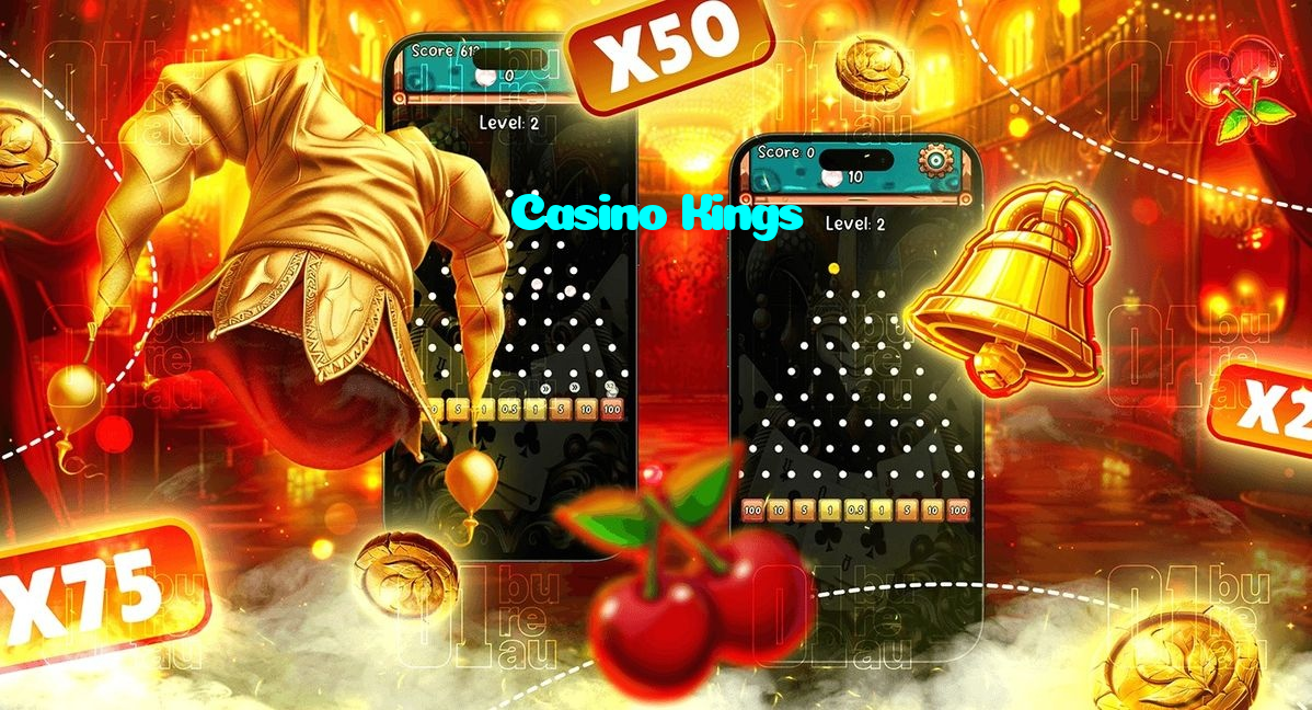 Casino Kings casino presented on mobile device in Pakistan with slots and live games